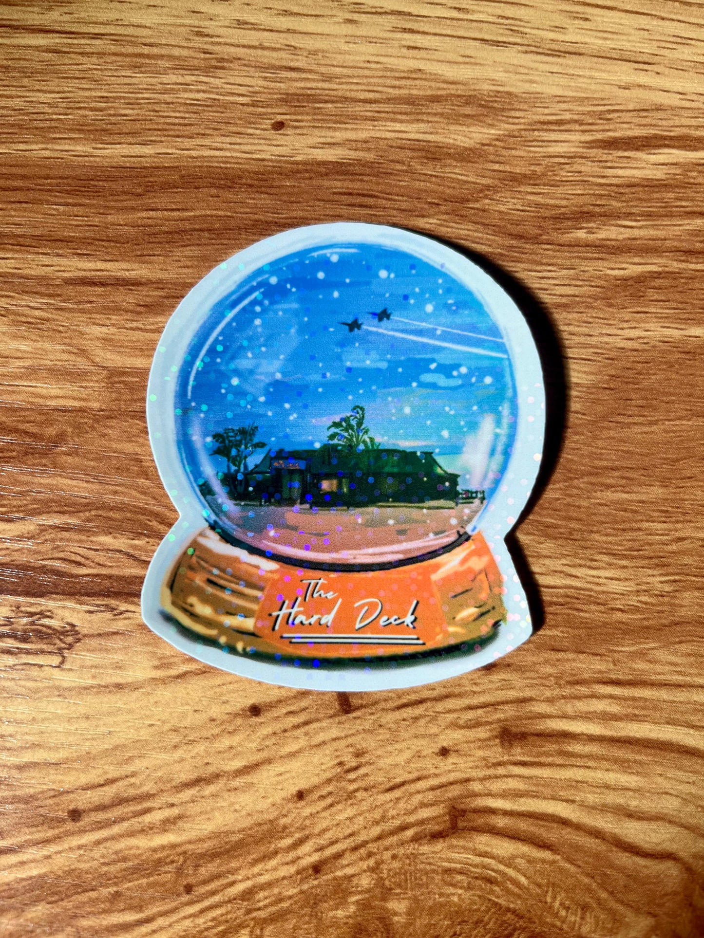 The Hard Deck Snowglobe Sticker