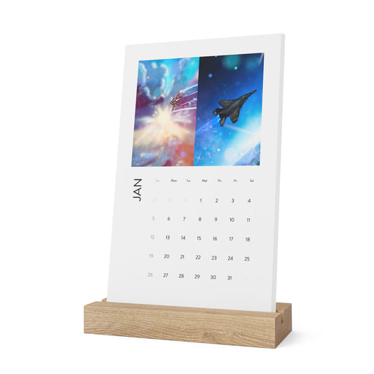Just Plane Monday Desk Calendar 2026