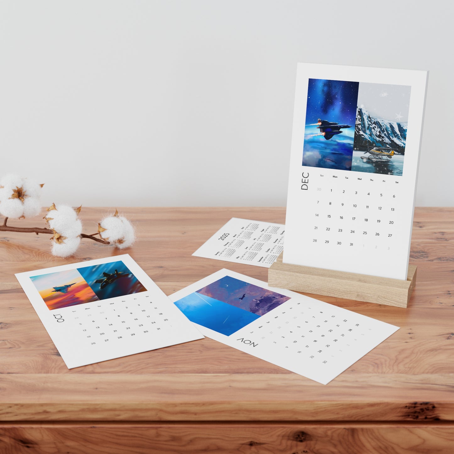 Just Plane Monday Desk Calendar 2026