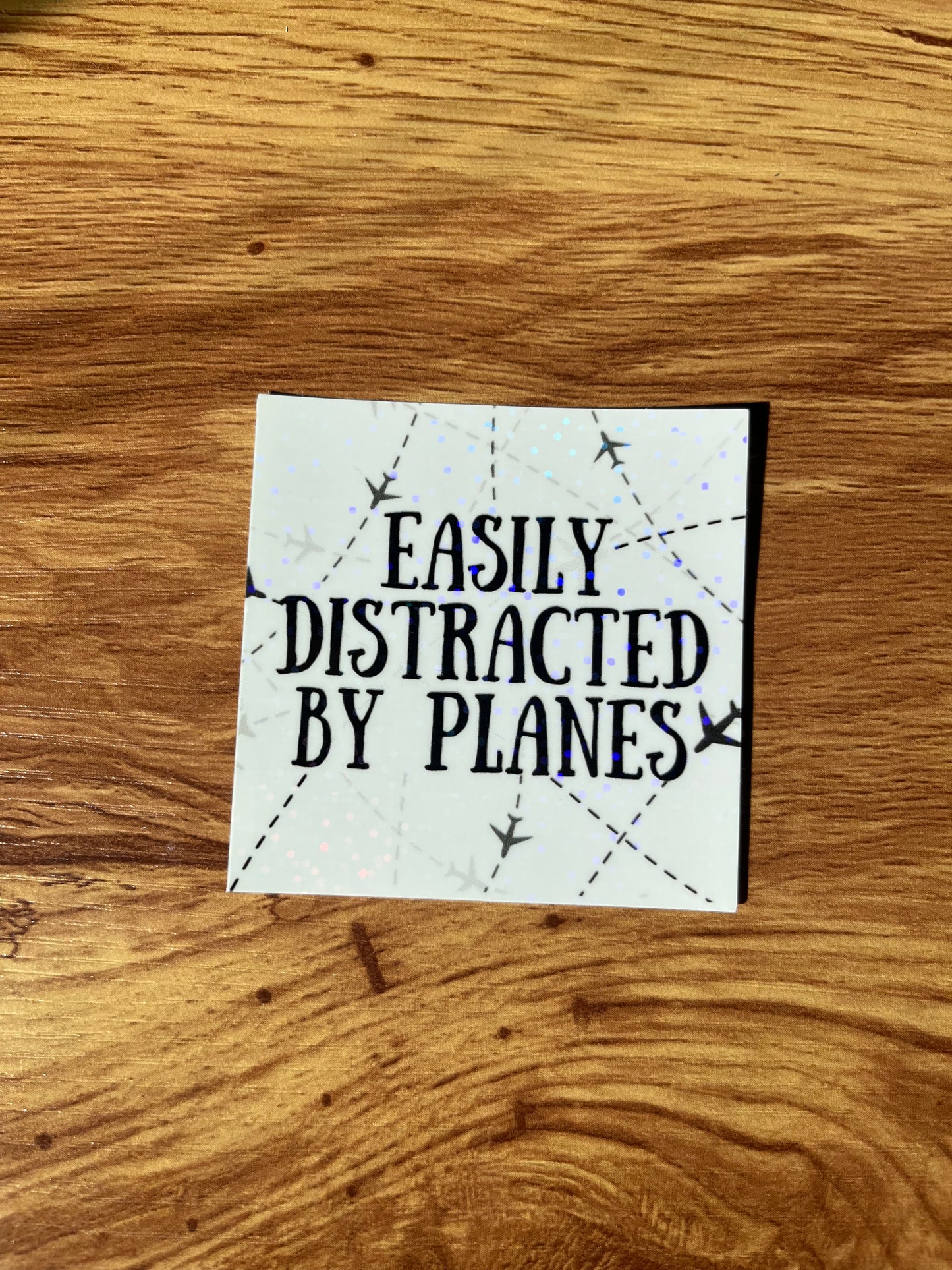 Easily Distracted by Planes Sticker