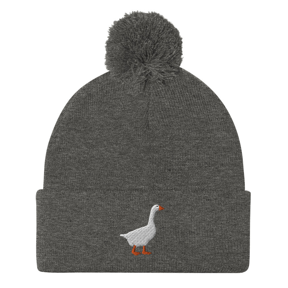 Goose Pom-Pom Beanie