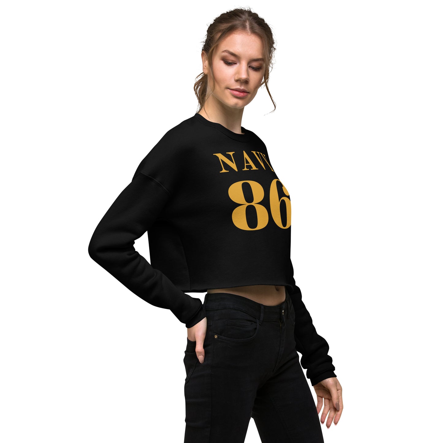 Navy ‘86 Crop Sweatshirt